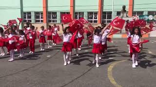 CRR 2-C sınıfı 23 Nisan Türk Çocuğu Ront Çalışması Resimi