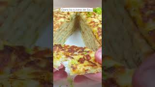 Crêpes au fromage délicieux et facile #shorts #youtubeshorts #recipe