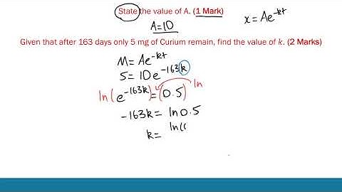 HSC Mathematics | Exponential Growth and Decay