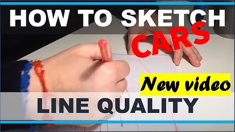 How to draw cars: Car Sketch Line Quality Tutorial