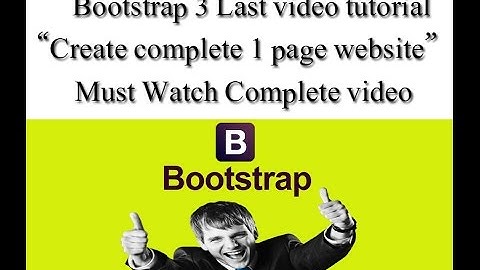 Bootstrap 3 video 9 create footer and insert glph-icon Urdu & Hindi tutorial  (Online I.T training)