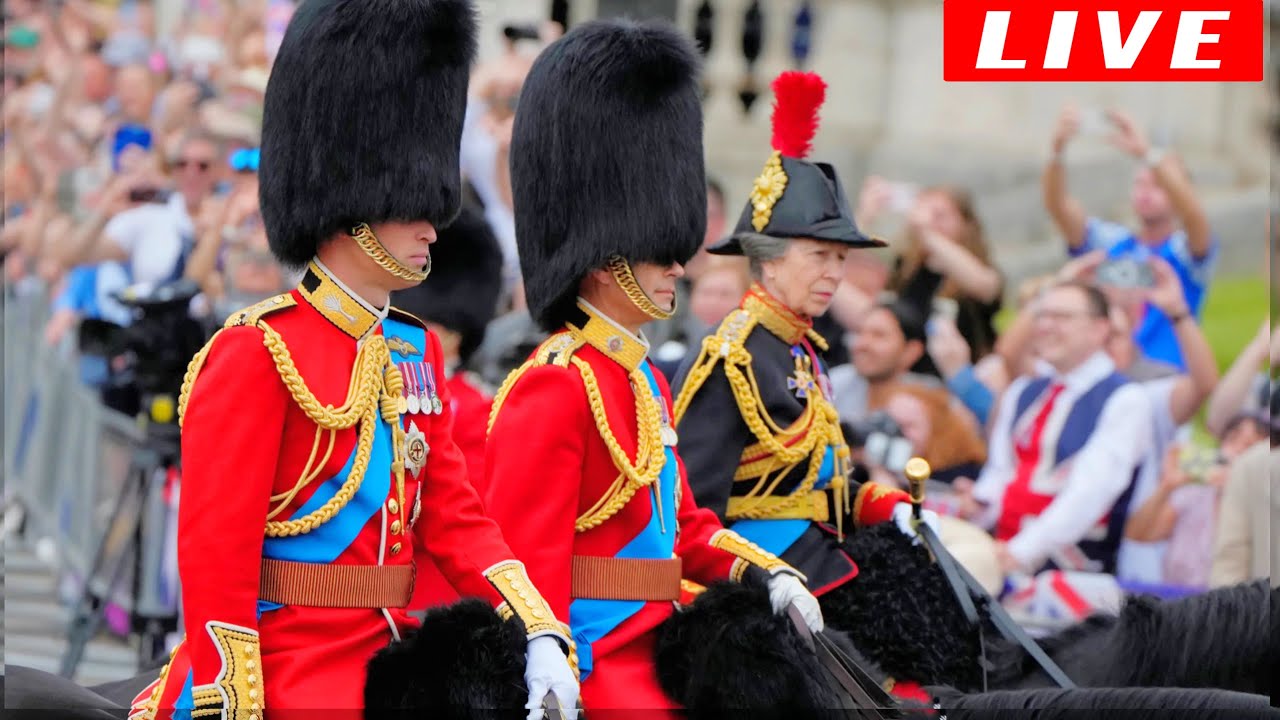  live prince william leads the trooping the colour 2024 youtube