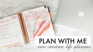 PLAN/BUDGET WITH ME! | Erin Condren Life Planner 2019 | Lauren Self