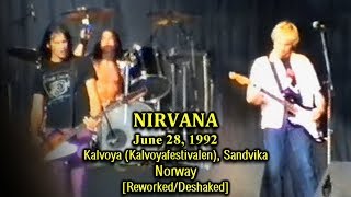 Nirvana - 6/28/1992 - Norway - [Reworked Video/Fulll Show/50fps] - Kalvoya - (Rough But Improved)