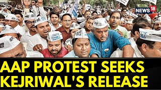 AAP News | AAP Protest Seeking Arvind Kejriwal's Release, BJP Want His Resignation | English News