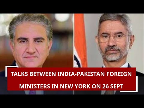 Talks between India-Pakistan Foreign Ministers in New York on 26 September