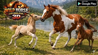 WILD HORSE LIFE SIMULATOR 3D🐎 NEW GAME🔥 | ANDROID GAMEPLAY  screenshot 3