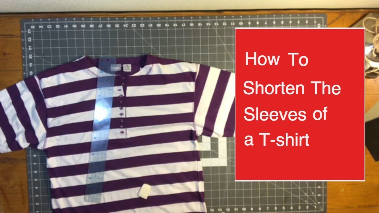 How to Shorten the Sleeves of a T-shirt