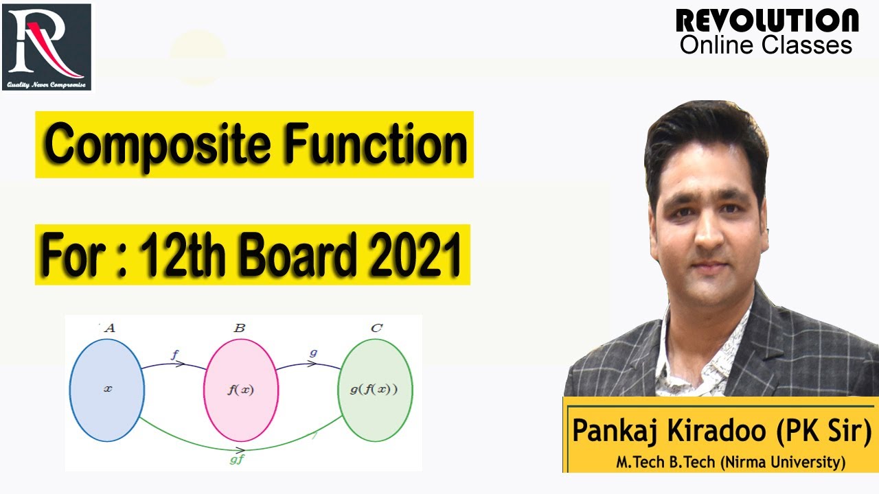 Composite Function by Pankaj sir | class 12th CBSE & RBSE | Revolution ...