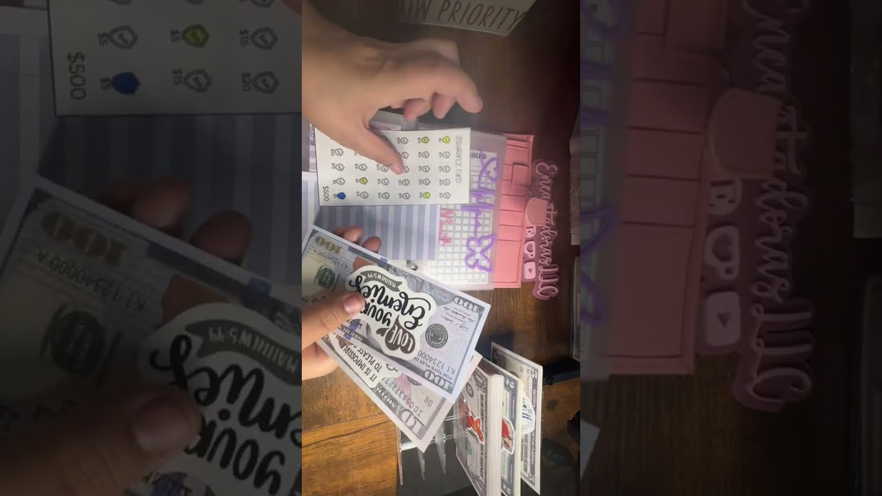 Cash Stuffing my Desires Binder