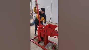 manual portable interlock stabilized soil blocks making machine from Giantlin engineering #shorts