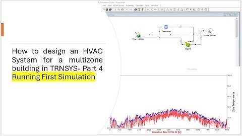 How to design an HVAC System for a multizone building in TRNSYS - Part 4 -Running First Simulation
