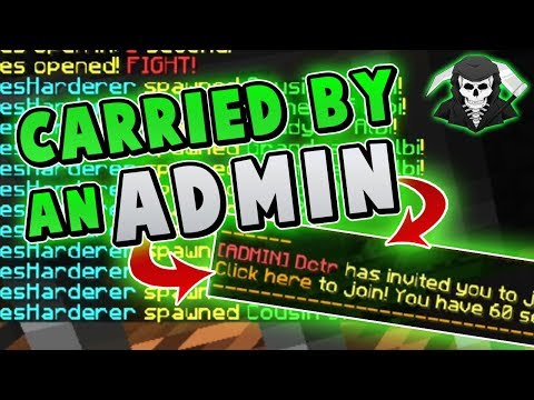 GETTING CARRIED BY AN ADMIN + ADMIN AWedding RingsE! ( Hypixel Skywars )