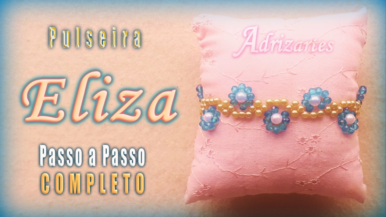 Como fazer Pulseira de Pérolas e Cristais Eliza - Adrizartes Bijuterias Fácil de Fazer
