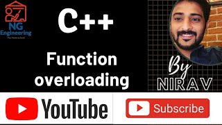 C++| TOPIC:- FUNCTION OVERLOADING | COMPILE TIME POLYMORPHISM|OOP |GTU|Other uni*