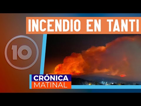Luis Azar, intendente de Tanti - incendios