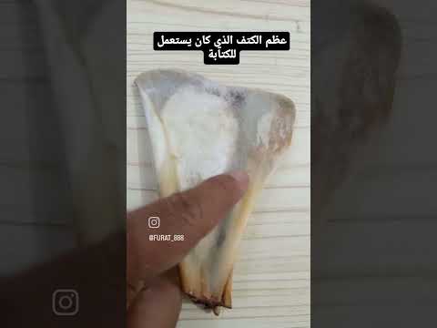 عظم الكتف الذي يستعمل للكتابة عليه سابقا وكذلك يستخدم لكتابة السحر عليه عند بعض الدجالين