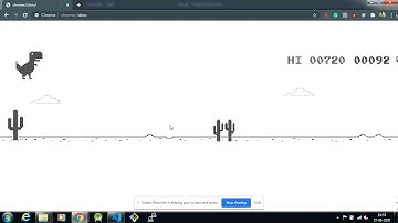 Google Chrome Dino Game || Automated using Python