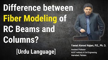 What is the difference between Fiber Modeling of RC Beams and Columns?
