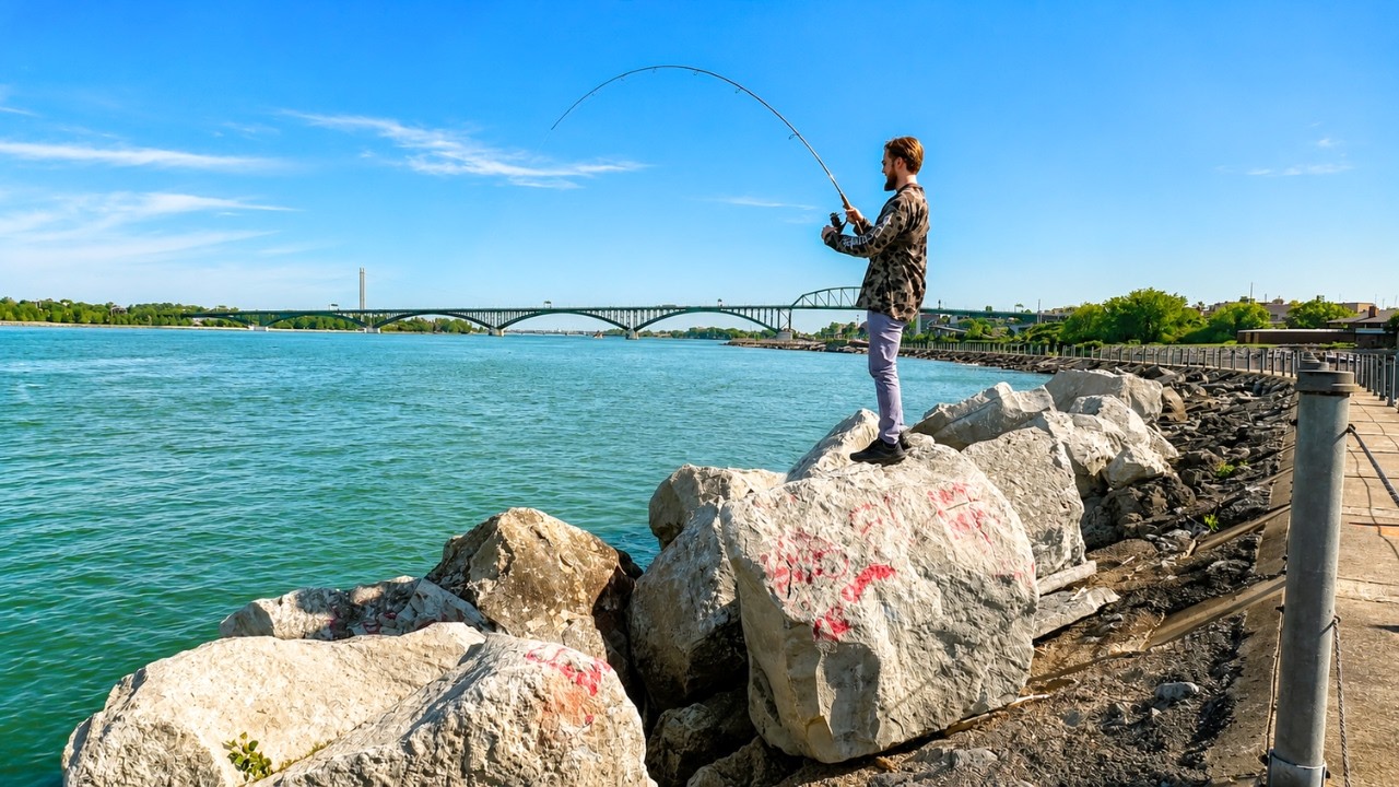 This Shoreline Was LOADED With Fish! – Niagara River Fishing