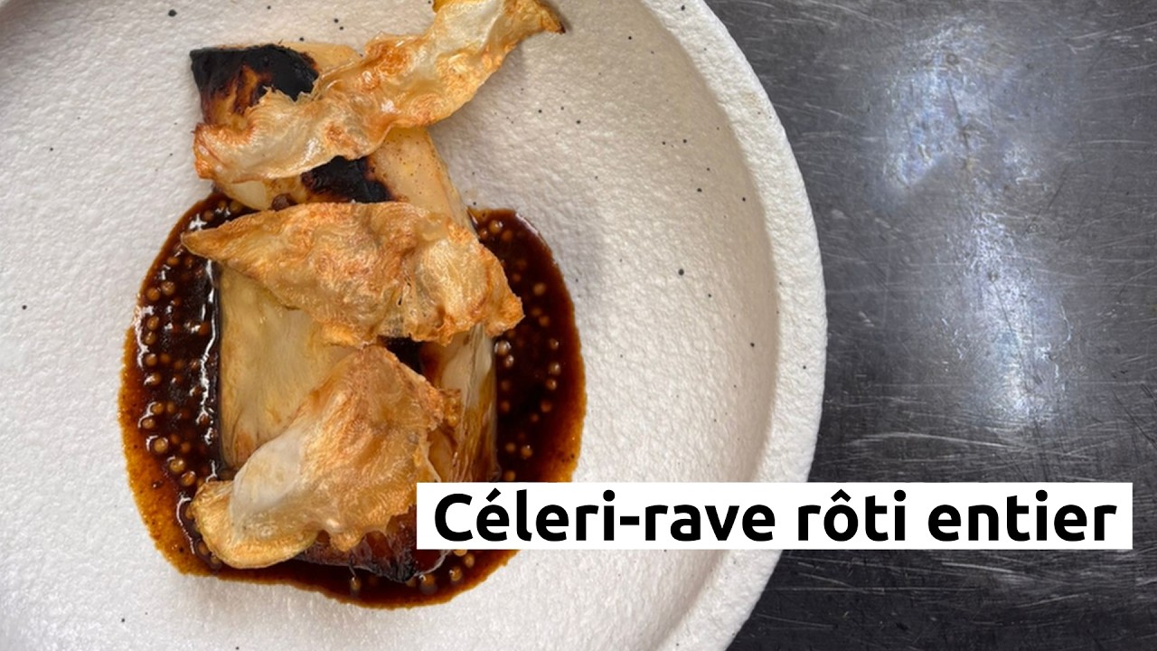 Céleri-rave rôti entier