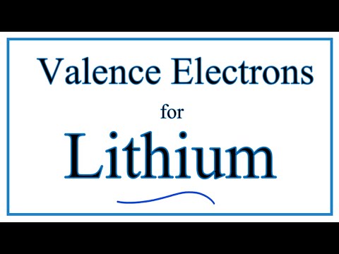 Video: Hoeveel valentie-elektronen zijn er in lithium?