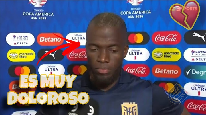Enner valencia habla sobre la derrota de #Argentina
