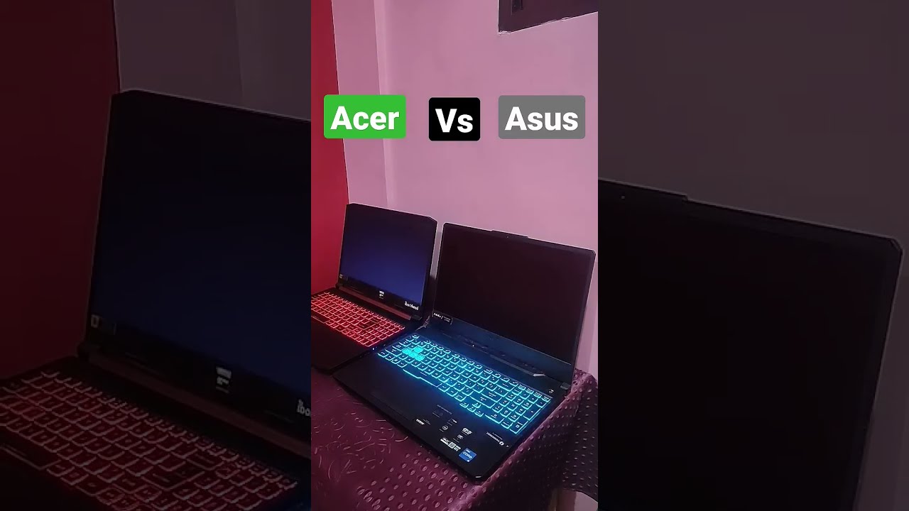 Bootup Speed Asus Vs Acer Gaming Laptops Shorts