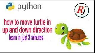 python turtle graphics|how to move up and down turrle| right()|left()|python programming  in hindi