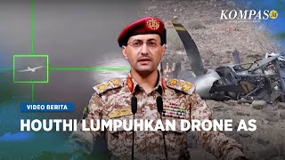 Detik-detik Rudal Houthi Tembak Jatuh Drone Intelijen MQ-9 Reaper Milik AS