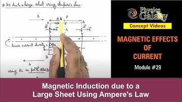 Class 12 Physics | Magnetic field | #29 Magnetic Induction due to a Large Sheet | For JEE & NEET