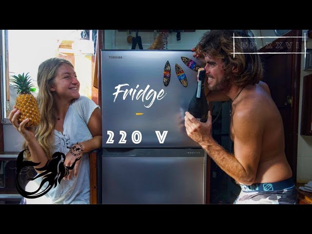 NEW PERSPECTIVE: Installing Toshiba 220V Fridge and Normal Oven in a Sailboat, DOES IT WORK? (Ep.27)