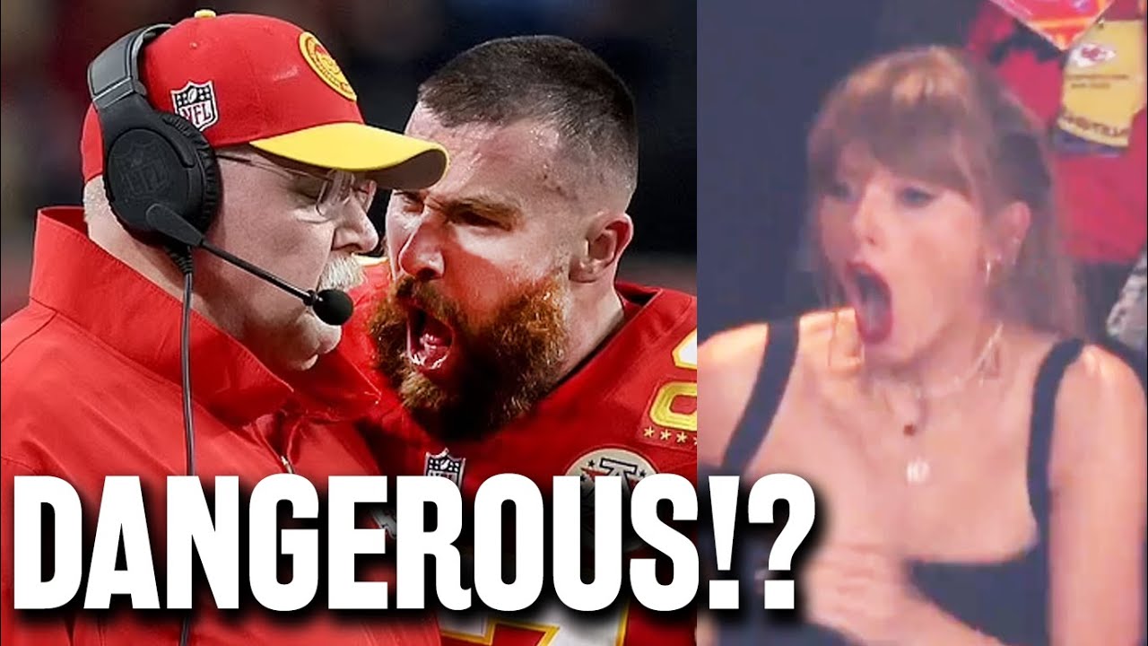 ⁣AWFUL! Taylor Swift's BF Travis Kelce HITS Coach Andy Reid at Superbowl?! | CAUGHT On Video