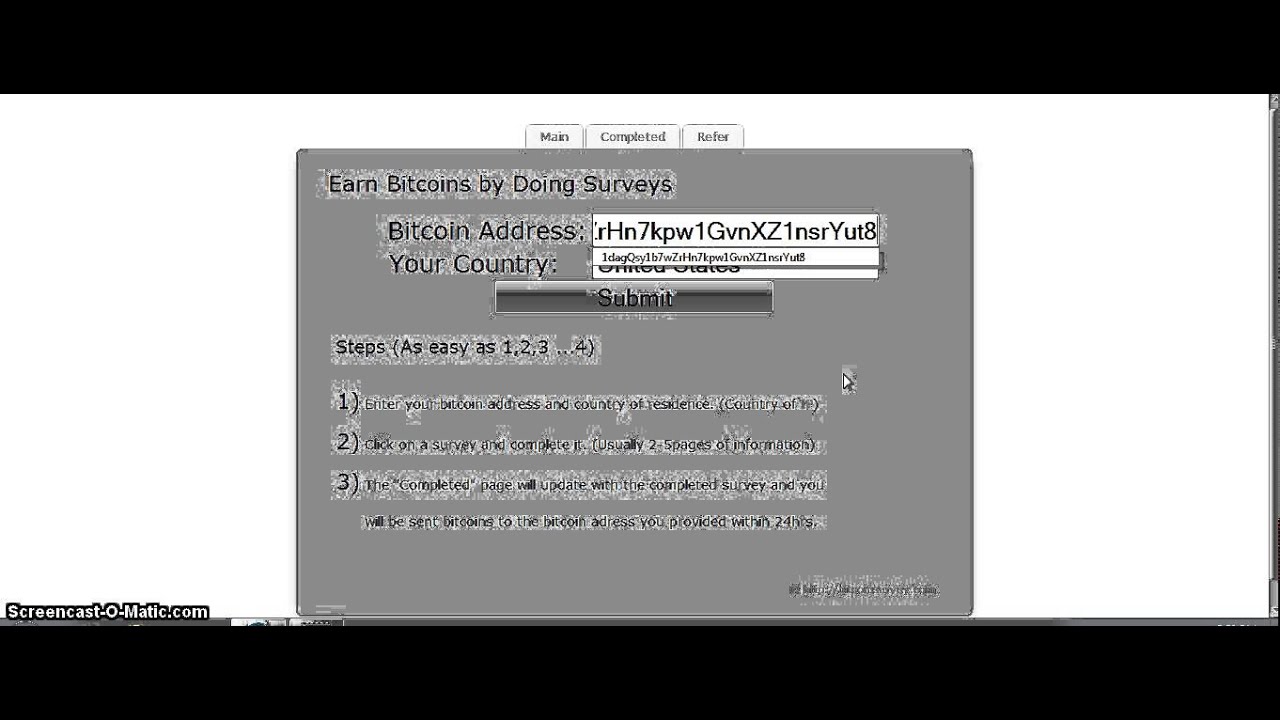 How to earn bitcoin by survey