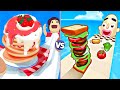 Pancake Run vs Sandwich Runner | All Level Gameplay - NEW BIG UPDATE - Android,iOS”Gameplay