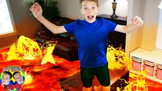Escape The Lava to Escape the Babysitter! | Drone Home!