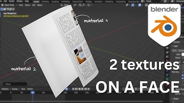 How to Apply Two Textures Side by Side on a Single Face | Blender tutorial