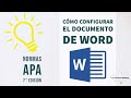 Normas APA Séptima 7ma Edición 2020 - última actualización. Word Tutorial en español.