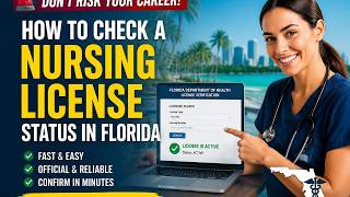 How to check a nursing license status in Florida