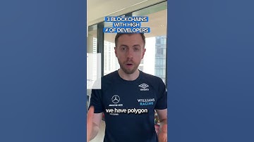 3 BLOCKCHAINS WITH MOST DEVELOPER ACTIVITY