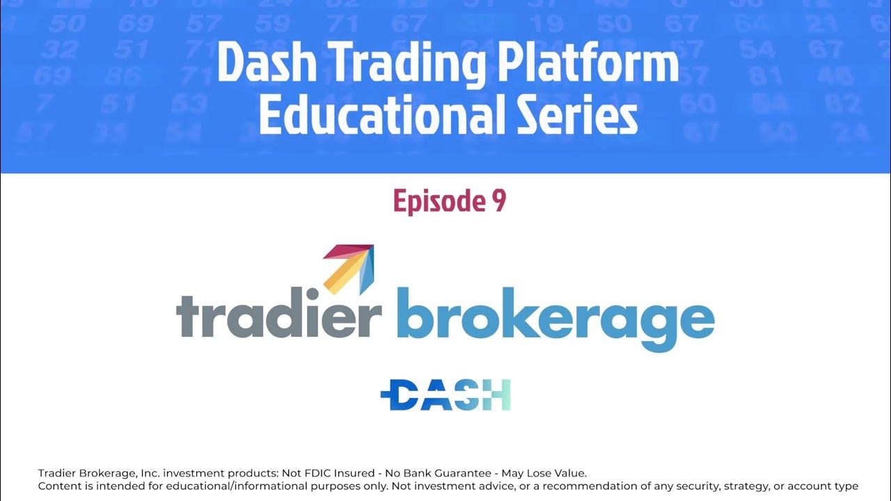 Episode 9 Tradier Dash Positions YouTube
