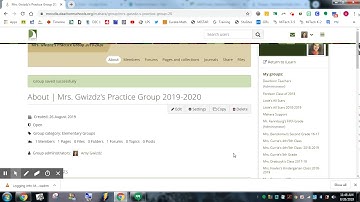 Creating and Joining a Group in Mahara