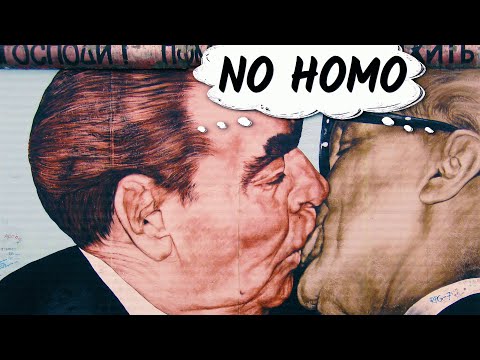 Video: Who did Brezhnev kiss in the caricature drawn on the Berlin Wall?