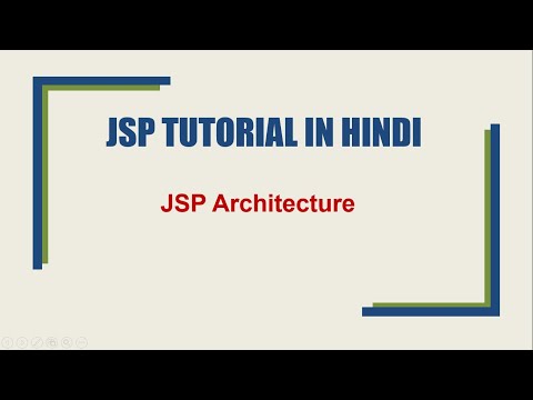 Architecture of a JSP Application | JSP Architecture | JSP Tutorials in Hindi #3