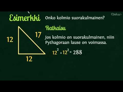 Video: Onko suorakulmaisella kolmiolla symmetriaviiva?