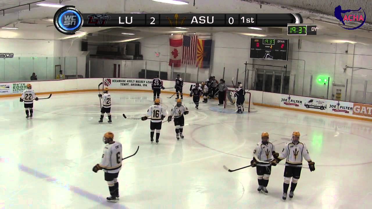 ASU D1 ACHA Hockey vs. Liberty YouTube