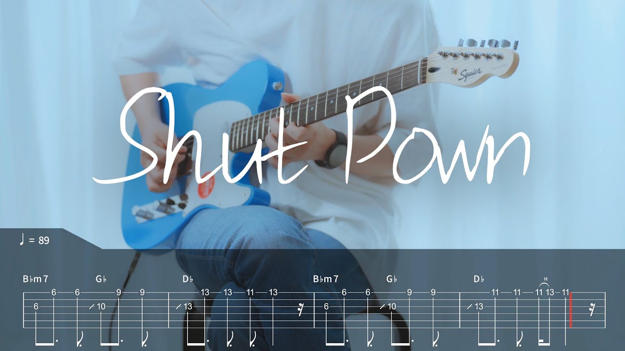 [TAB] 터치드 - Shut Down 기타커버【●●●◐○】