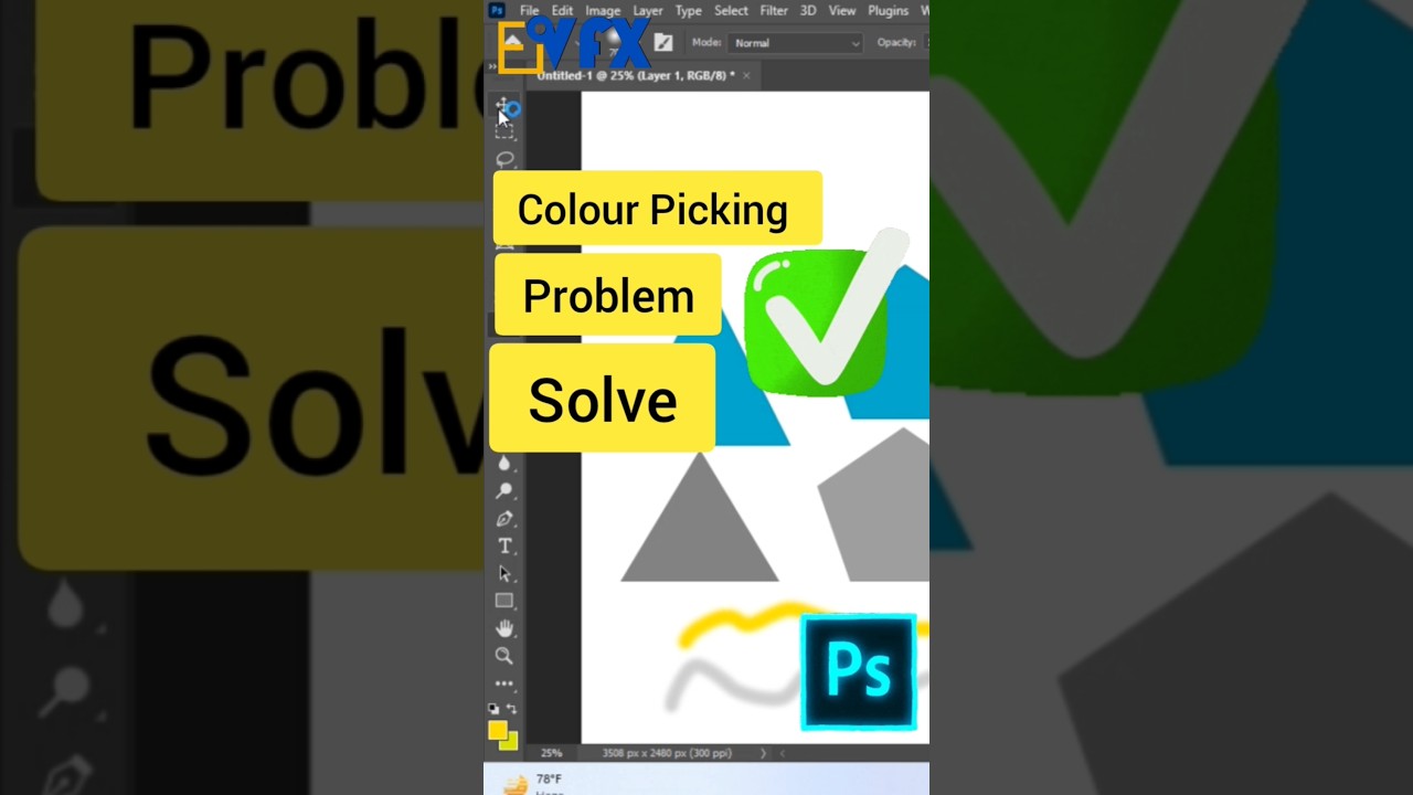 Photoshop Grey Color Problem With Simple Solution (Colour Not working In photoshop)