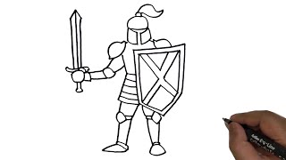 How to draw a Knight Easy