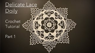 How to Crochet the Delicate Lace Doily | Step by Step Tutorial  | Part 1 screenshot 5